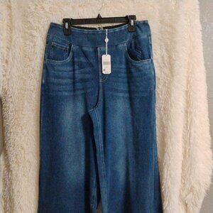 Simply Southern Elastic Waist Wide Leg Jeans Size XXL